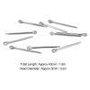 Yuecoom Cotter Pin for Bike Brake Pads, 10pcs Stainless Steel Bike Retaining Split Brake Cotter Pin Assortment Kit Pin Clips view 3