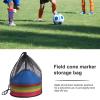 HOMSFOU 8pcs Training Cones Soccer Cone Bags Carrier Mesh Pouch Outdoor Sports Storage Bag view 3