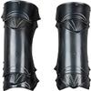 Medieval Blackened Dragomir Greaves Armour by Antique House Craft view 1
