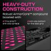Flexelent Squat Wedge Block Pair - Heel Elevated Squat Wedge for Deeper Squats, Heavy Lifting and Better Form - 17 Angle Exercise Wedges, Slant Board for Squats with Carry Backpack - Pink Power view 3