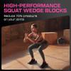 Flexelent Squat Wedge Block Pair - Heel Elevated Squat Wedge for Deeper Squats, Heavy Lifting and Better Form - 17 Angle Exercise Wedges, Slant Board for Squats with Carry Backpack - Pink Power view 4
