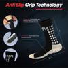 MediCaptain Soccer Grip Socks, Shin Guards, Pre-Cut Sock Sleeves, and Guard Straps Bundle Pack - Essential Equipment for Soccer Players - for Mens, Women with Size 7 to 12 US Men Shoe Size (Black) view 3