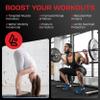 Flexelent Squat Wedge Block Pair - Heel Elevated Squat Wedge for Deeper Squats, Heavy Lifting and Better Form - 17 Angle Exercise Wedges, Slant Board for Squats with Carry Backpack - Blaze Red view 2