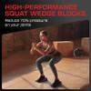 Flexelent Squat Wedge Block Pair - Heel Elevated Squat Wedge for Deeper Squats, Heavy Lifting and Better Form - 17 Angle Exercise Wedges, Slant Board for Squats with Carry Backpack - Blaze Red view 4