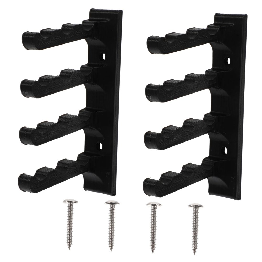 BRIGHTFUFU 2pcs Wall Mount Bow Arrow Holder Bracket Display Rack with Screws for Arrows Sturdy Construction for Space-Saving Storage and Elegant Display