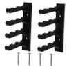 BRIGHTFUFU 2pcs Wall Mount Bow Arrow Holder Bracket Display Rack with Screws for Arrows Sturdy Construction for Space-Saving Storage and Elegant Display view 1