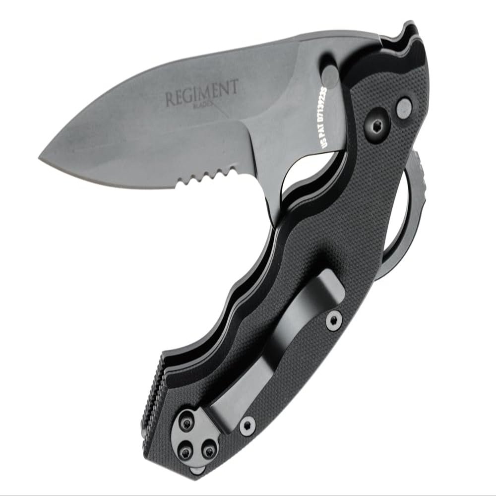 Regiment Blades Auto Lock Folder, Black