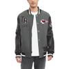 Tommy Hilfiger Men's Heather Gray/Black Kansas City Chiefs Gunner Full-Zip Varsity Jacket view 1