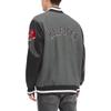 Tommy Hilfiger Men's Heather Gray/Black Kansas City Chiefs Gunner Full-Zip Varsity Jacket view 2