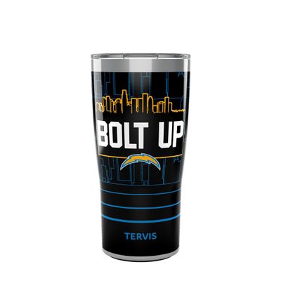 Tervis Traveler NFL Los Angeles Chargers - Slogan Triple Insulated Tumbler Travel Cup Keeps Drinks Cold & Hot, 20oz, Stainless Steel