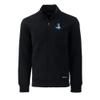 Cutter & Buck Men's Black Detroit Lions Throwback Roam Eco Recycled Full-Zip Jacket view 2