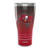 Tervis Traveler NFL Tampa Bay Buccaneers - Ombre Triple Insulated Tumbler Travel Cup Keeps Drinks Cold & Hot, 30oz, Stainless Steel view 1