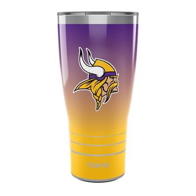Tervis Traveler NFL Minnesota Vikings - Ombre Triple Walled Insulated Tumbler Travel Cup Keeps Drinks Cold & Hot, 30oz, Stainless Steel