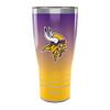Tervis Traveler NFL Minnesota Vikings - Ombre Triple Walled Insulated Tumbler Travel Cup Keeps Drinks Cold & Hot, 30oz, Stainless Steel view 1