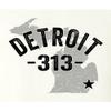 XX-Large White Mens Detroit Michigan 313 Area Code T-Shirt view 4