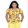 KOI Basics Leslie Top 384PR Butterfly Fiesta XS view 1