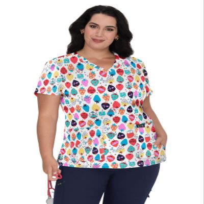 KOI Basics Leslie Top 384PR Berry Healthy XS
