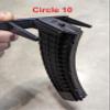 Hammy3DPrints Mount for AK 762x39 Mags - Wall | Magazine Holder Storage Rack (Palm, 2 Mag) view 4