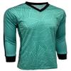 Just 4 Kicks Boy's Goalkeeper Jersey, Youth Sizes Teal Soccer Goalie Shirt with Sponge Protector (YS) view 1