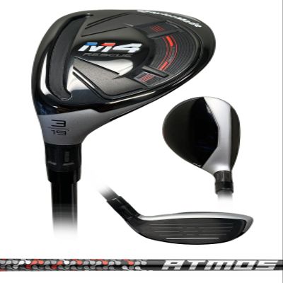 TaylorMade Left Handed M4#3 Rescue, Choose Flex (Senior), Red/Blue