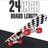 24 inch Rude Boyz Mini Cruiser Skateboard - Aluminium Trucks - Kids Skateboard Ages 5-8 Beginner - Skateboards for Kids view 3