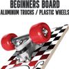 24 inch Rude Boyz Mini Cruiser Skateboard - Aluminium Trucks - Kids Skateboard Ages 5-8 Beginner - Skateboards for Kids view 4