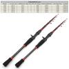 Fishing Gun Handle Shrink Lure Set Carbon Fishing Rod Drop Wheel Lure Set with Line, Bionic Lure, Hook and Carry Bag, Fishing Gear (Size : Right Hand Suit_1.6m) view 4