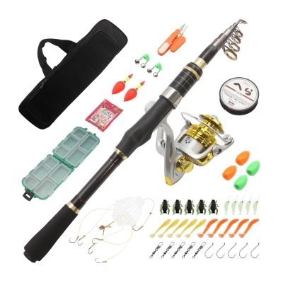 CHICKEN Fishing Carbon Ultra-Short Hard-Tuned Small sea Rod Throwing Rod Spinning Wheel Rod Bag Set Long-Range Fishing Rod Fishing Gear (Size : A_2.1)