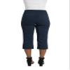 Briggs New York Women's Pull On Split Hem Capri, Navy, 16 view 3