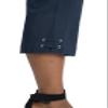 Briggs New York Women's Pull On Lace Up Hem Capri, Navy, 10 view 4