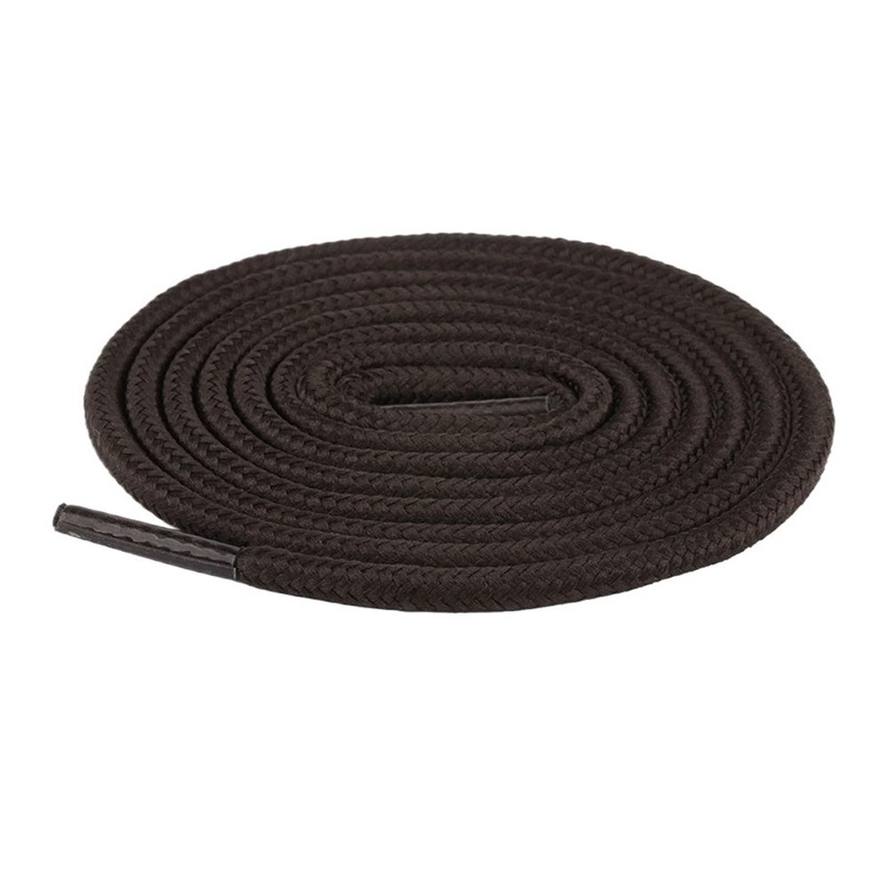 1Pair Round Shoelaces Polyester Solid Boot Shoelace Casual Sports Boots Shoes Lace 80cm/120cm/150cm (Color : Coffee, Size : 150cm)