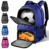 BROTOU Premium Soccer Bag, Basketball Backpack with Separate Cleat and Ball Compartment, Backpack for Rugby & Football & Volleyball & Handball (Dark Blue) view 1