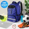 BROTOU Premium Soccer Bag, Basketball Backpack with Separate Cleat and Ball Compartment, Backpack for Rugby & Football & Volleyball & Handball (Dark Blue) view 2