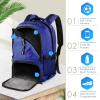 BROTOU Premium Soccer Bag, Basketball Backpack with Separate Cleat and Ball Compartment, Backpack for Rugby & Football & Volleyball & Handball (Dark Blue) view 3