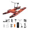 OTELETE Water Bikes 2.0 Inflatable Water Bikes for Lake Inflatable Floating Water Bicycle Enjoy Fun Water Sports,Color Dark Orange+Mat view 1