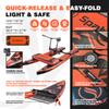 OTELETE Water Bikes 2.0 Inflatable Water Bikes for Lake Inflatable Floating Water Bicycle Enjoy Fun Water Sports,Color Dark Orange+Mat view 2