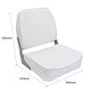 YACHARIES Marine Folding Seat Folding Seat Low/High Back Fold-Down Captain Chair for Fishing Boat Sightseeing Boat Speedboat Canoe Boat Seat(Beige, 1) view 4