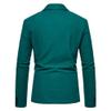 Men's Solid Color Velvet Blazer Casual Notch Lapel Slim Fit Suit Jacket Sport Coats for Wedding Dinner Party (Green,Large) view 3