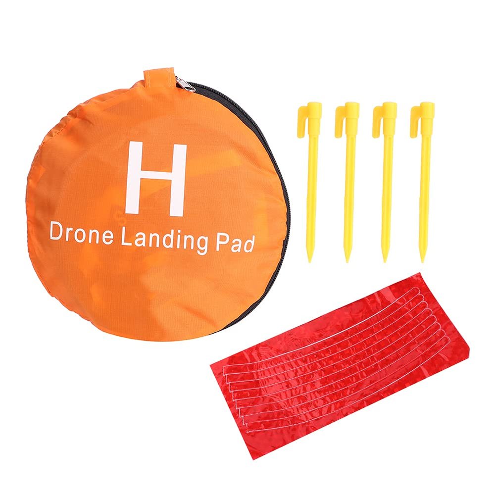 Xcello Fast Fold Waterproof Drone Landing Mat with Reflective Strips