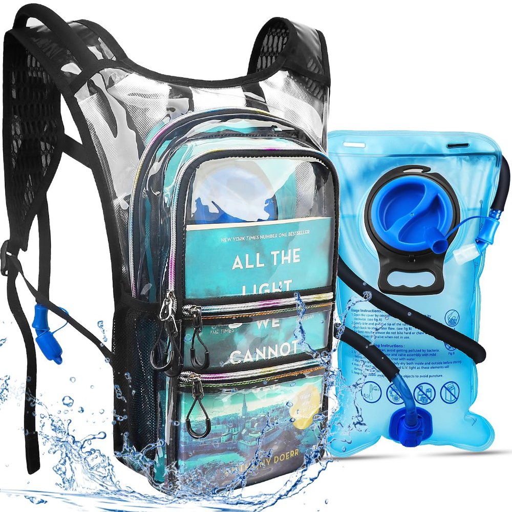 CITCAR Hydration Pack, Water Backpack with 3L Hydration Bladder Lightweight Insulation, Festival Essential, Rave Hydration Backpack, Hydropack Backpack for Rave, Hiking, Biking, Festival Gear