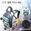 CITCAR Hydration Pack, Water Backpack with 3L Hydration Bladder Lightweight Insulation, Festival Essential, Rave Hydration Backpack, Hydropack Backpack for Rave, Hiking, Biking, Festival Gear view 2