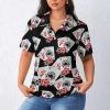 Playing Poker Cards Women's Sport Shirt Short Sleeve Golf T-Shirt Tennis Quick Dry Casual Tops Print Work Shirt view 2