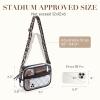 Missnine Clear Bag for Stadium Events Quilted Clear Purse for Women Stadium Approved PVC Crossbody Concert Bag view 2
