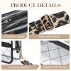 Missnine Clear Bag for Stadium Events Quilted Clear Purse for Women Stadium Approved PVC Crossbody Concert Bag view 4
