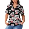 Playing Poker Cards Women's Sport Shirt Short Sleeve Golf T-Shirt Tennis Quick Dry Casual Tops Print Work Shirt view 1