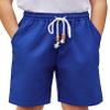 Arshiner Boys Linen Shorts with Elastic Waist Breathable Summer Beach Shorts for Kids 5-13 Years Navy Blue view 1