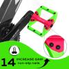 BUCKLOS Mountain Bike MTB Flat Platform Pedals - Nylon Wide Road Bike Pedal - Bicycle Large Non-Slip Pedals for Ebike/Gravel/Hybrid/Folding Bike 9/16" view 3