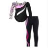 Moily Kids Girls Gymnastics Dance Workout Outfits 2 Piece Long Sleeve Leotard with Leggings Full Body Unitard G#Leopard22 12 Years view 1