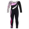 Moily Kids Girls Gymnastics Dance Workout Outfits 2 Piece Long Sleeve Leotard with Leggings Full Body Unitard G#Leopard22 12 Years view 3