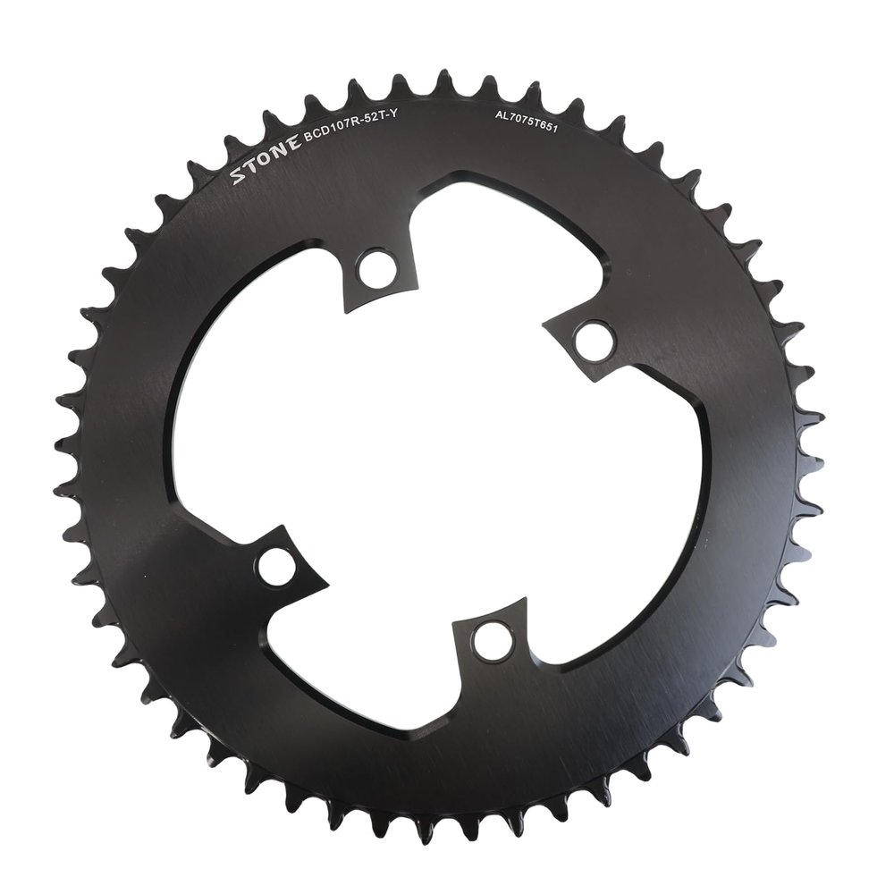 DJC Stone Chainring 107BCD for Sram Rival Crankset Round 107 Bcd Road Bike 34 36 40 42 44 46 48 50 52 54 56 58 60T AXS Flattop